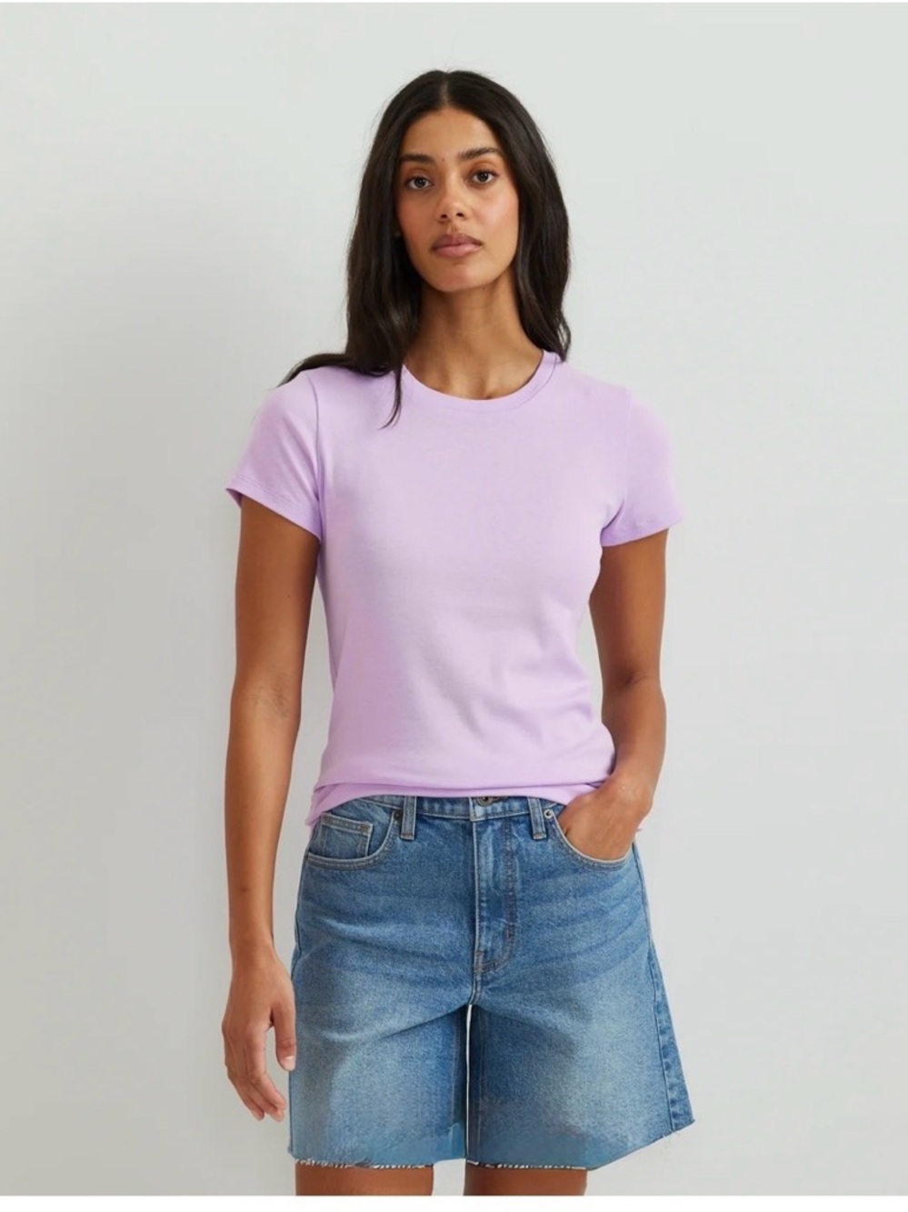 🪻Eddie Bauer light violet favorite tee. Size S. NWT.